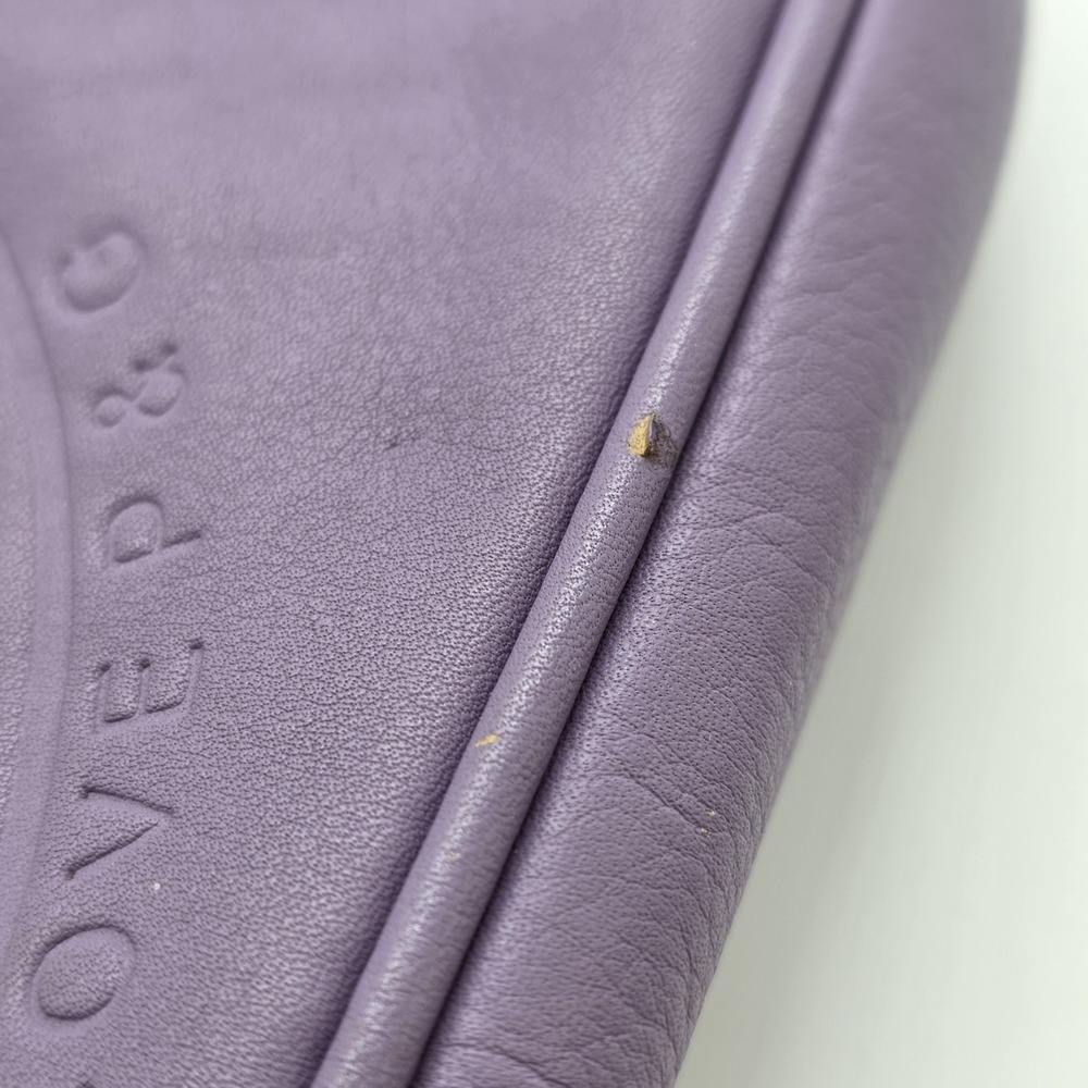 Vintage Y2K Juicy Couture Purple Leather Baguette Bag‎ Purse Love P&G - Picture 9 of 15